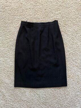 Escada Black Tailored Pencil Skirt